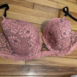 Victoria's Secret Pink Floral Lace Bra